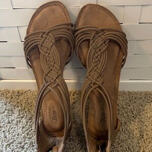 Bass Women's Braided Tan Sandals
